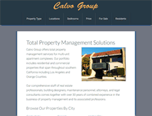 Tablet Screenshot of calvogroup.com